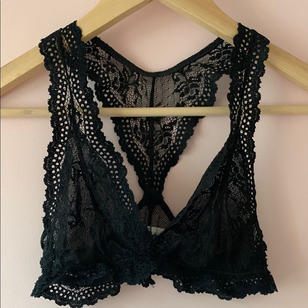 NWOT Eberjey Black Lace Bralette S XS
